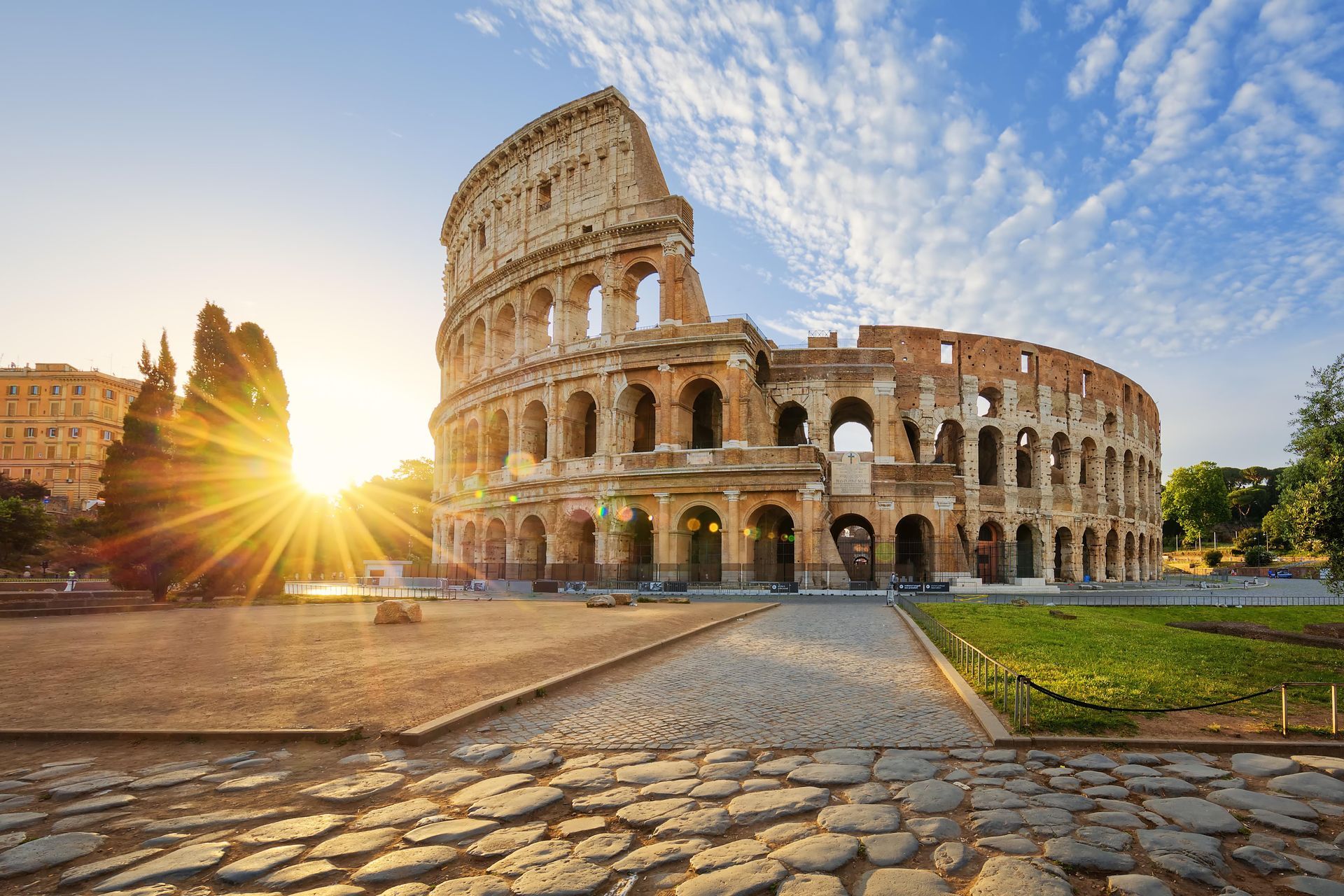 Colosseum, a historical landmark in Rome, Italy.
