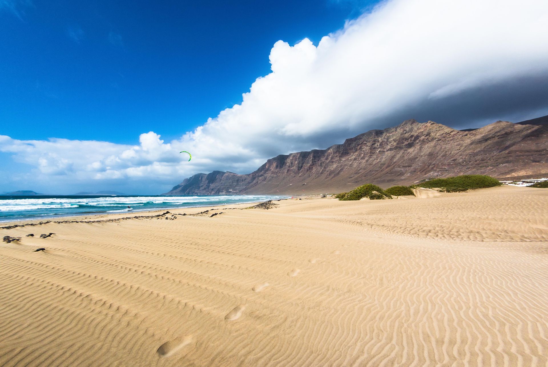 Famara, a beach in Spain.