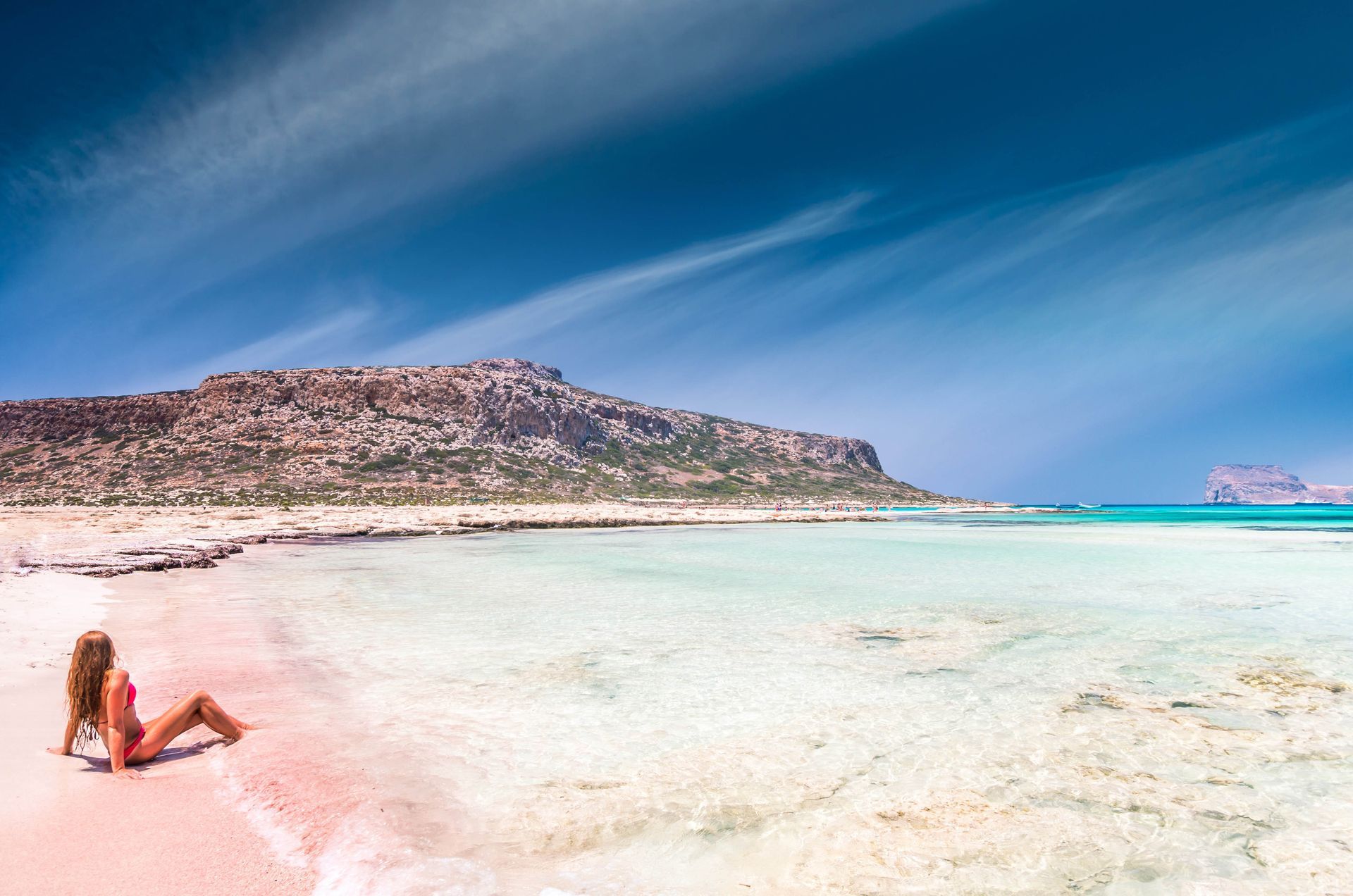 Balos Beach in Crete, Greece.