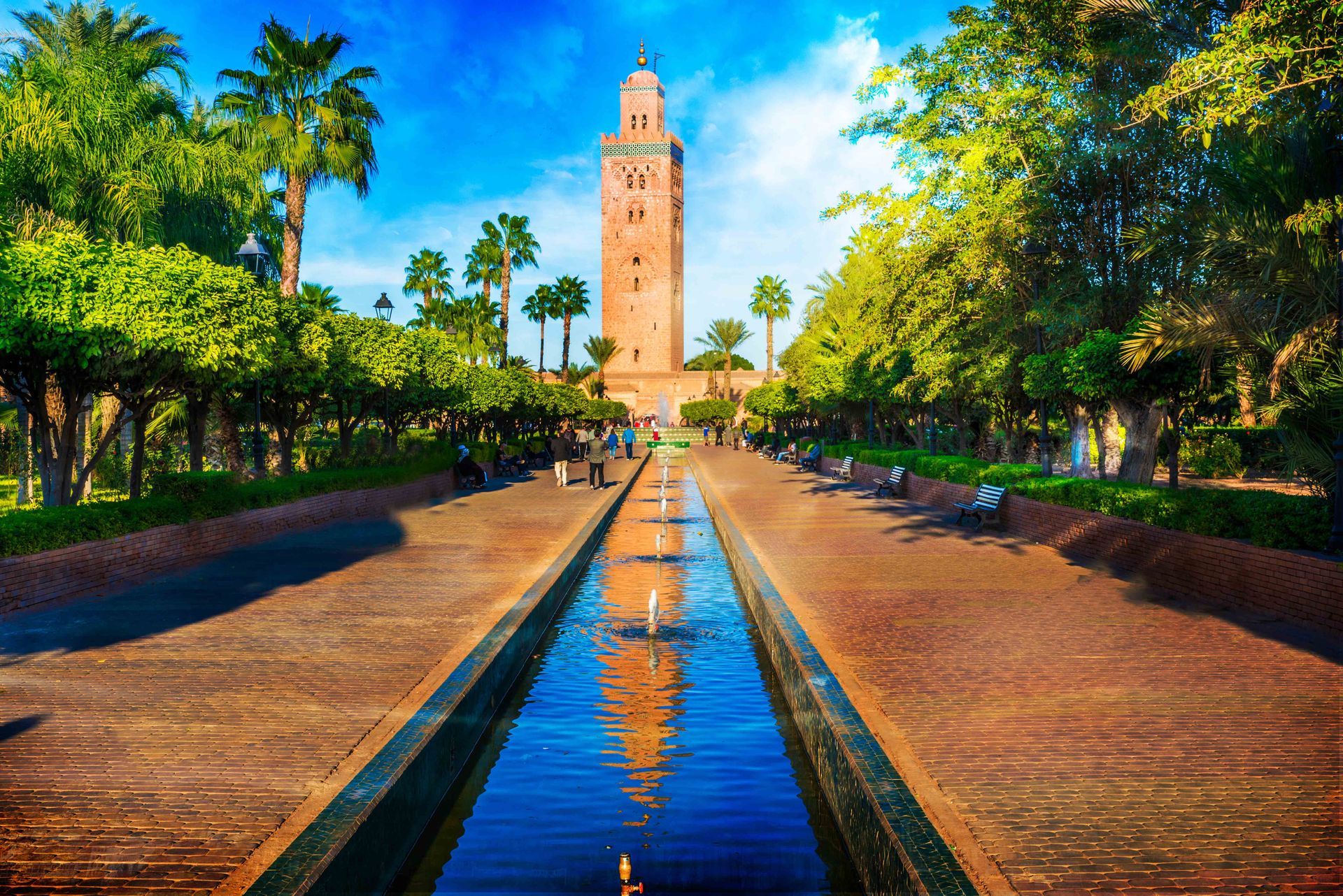 Koutoubia, a mosque in Marrakech, Morocco.