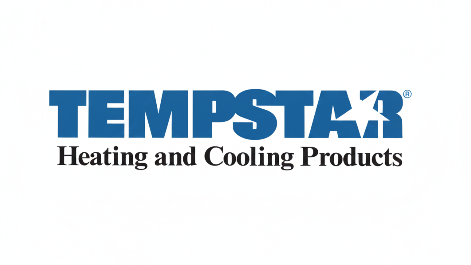 Tempstar logo: Blue text 