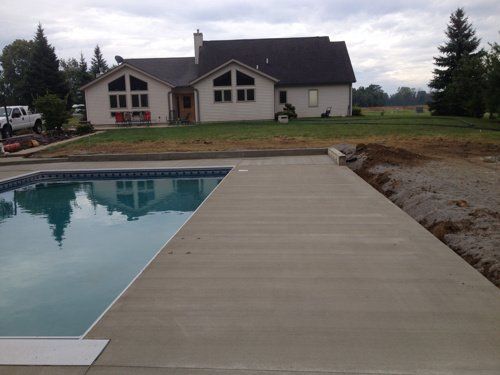 Concrete Pool Side — Fort Wayne, IN — Shannon Concrete Construction