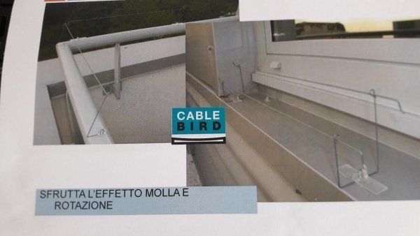 Dissuasore anti volatili cable bird