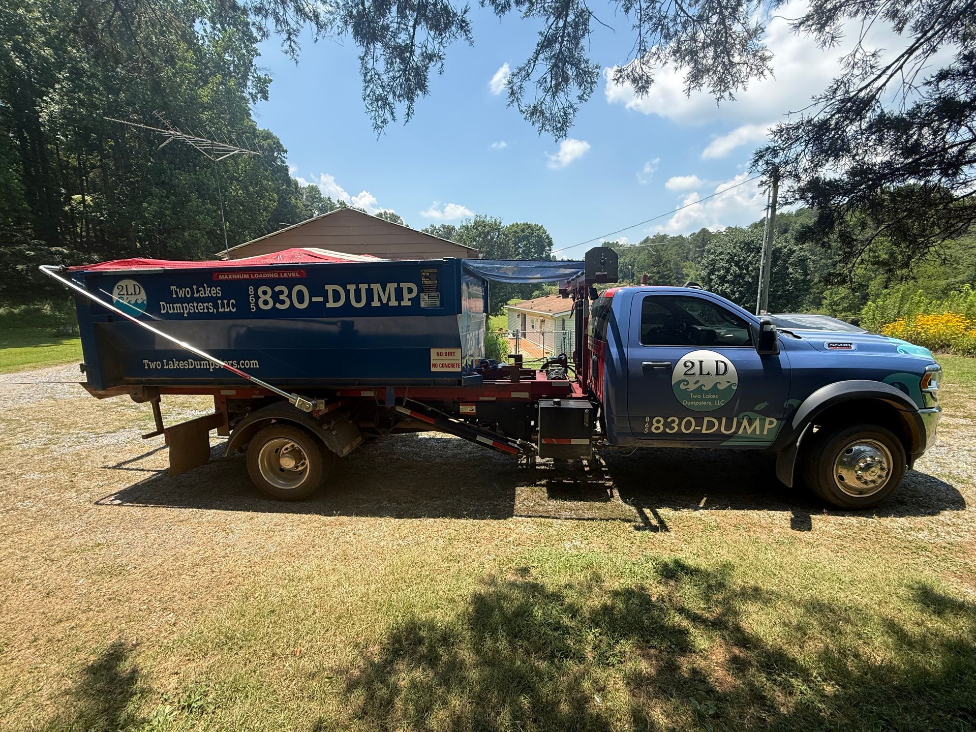 two lake dumpsters dumpster containers