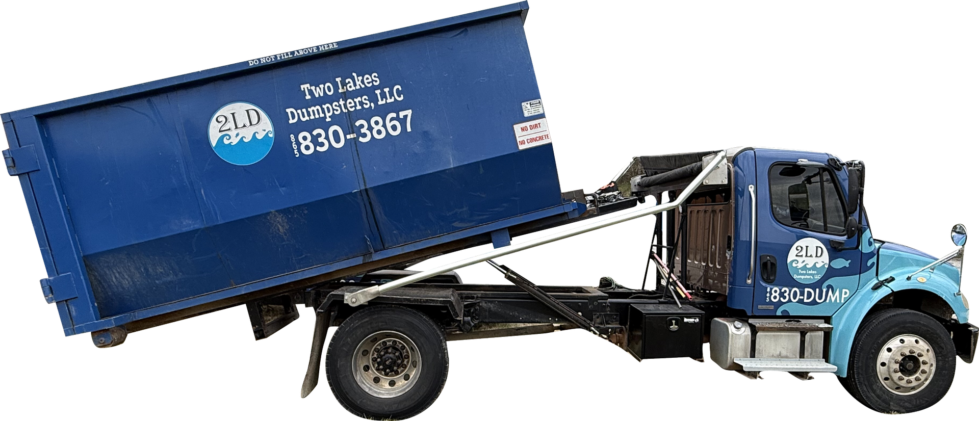 two lakes dumpster truck