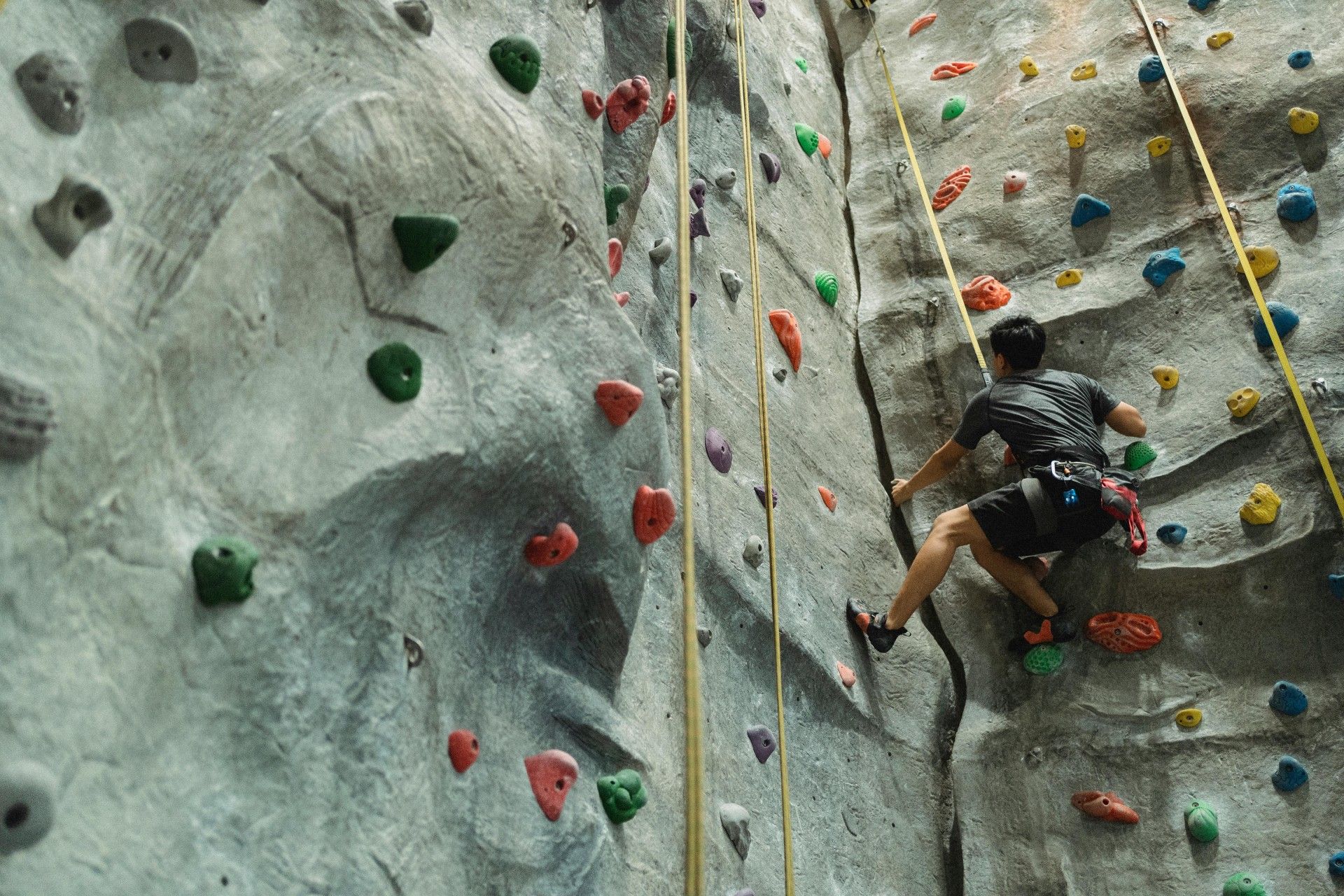 Indoor and Outdoor Rock Climbing