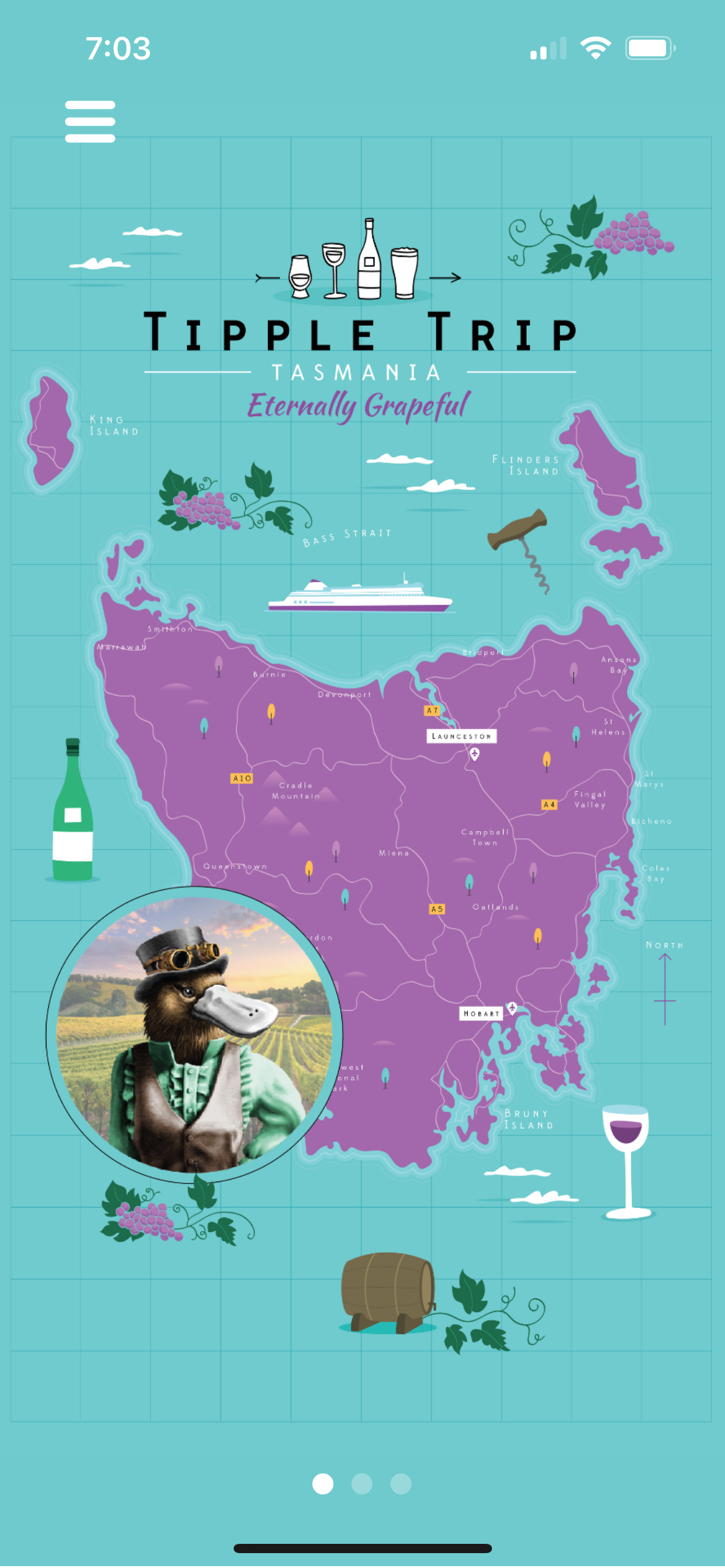 A map of a country with a picture of a man on it.