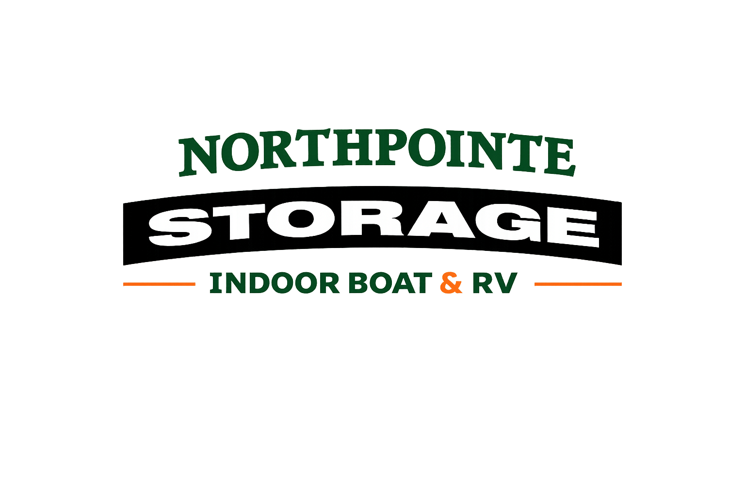 Northpointe Storage logo with green and black text, “Indoor Boat & RV” tagline