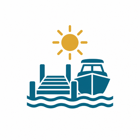 Marina access with boat dock near Lake St. Clair