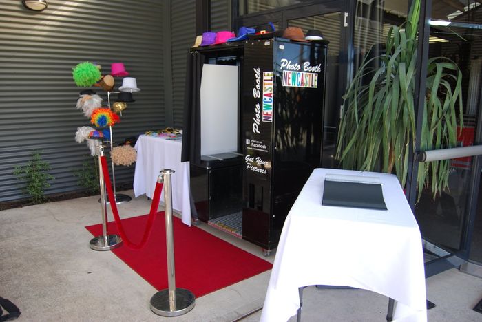 The Kissing Booth set up in a house party