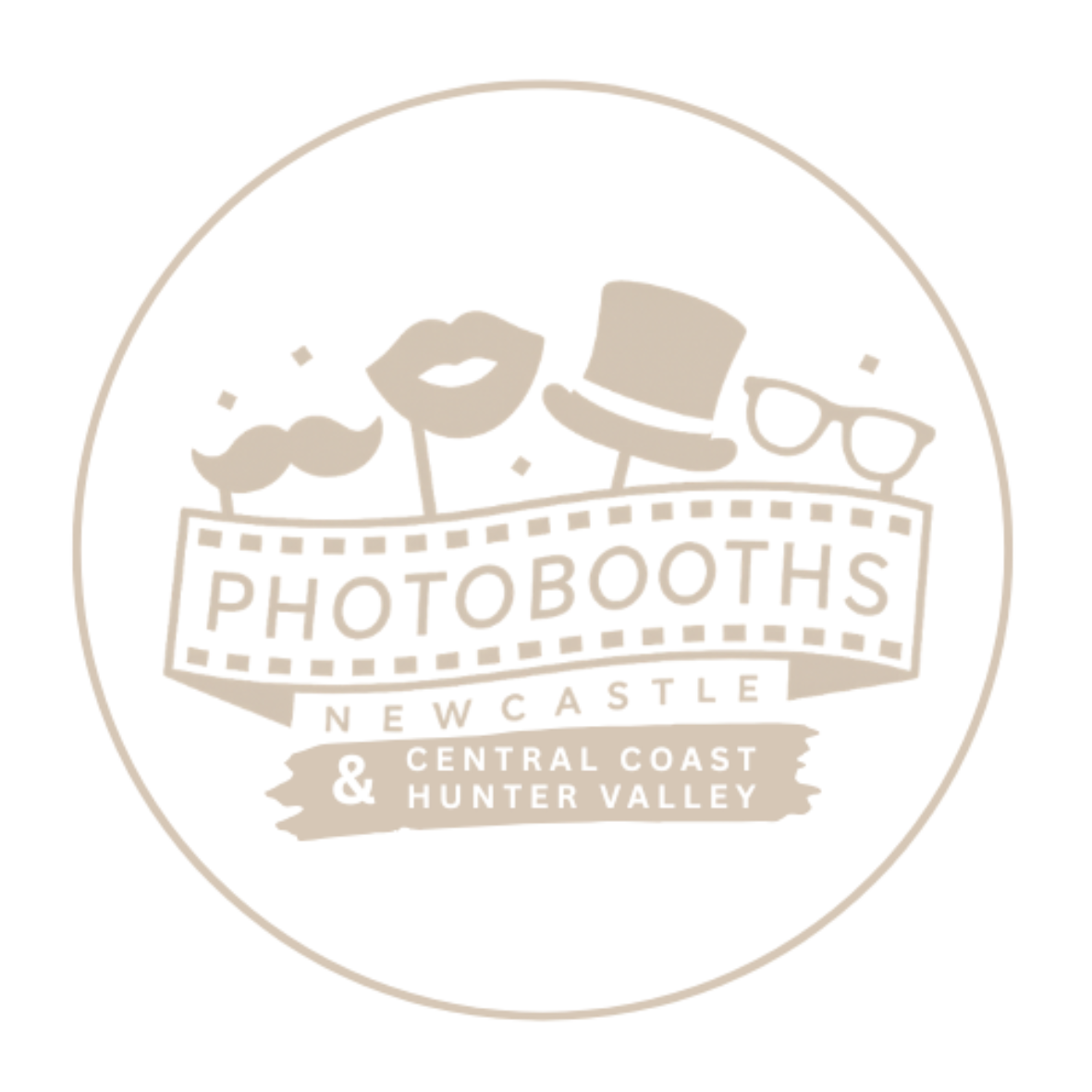 Photobooths Newcastle Logo White
