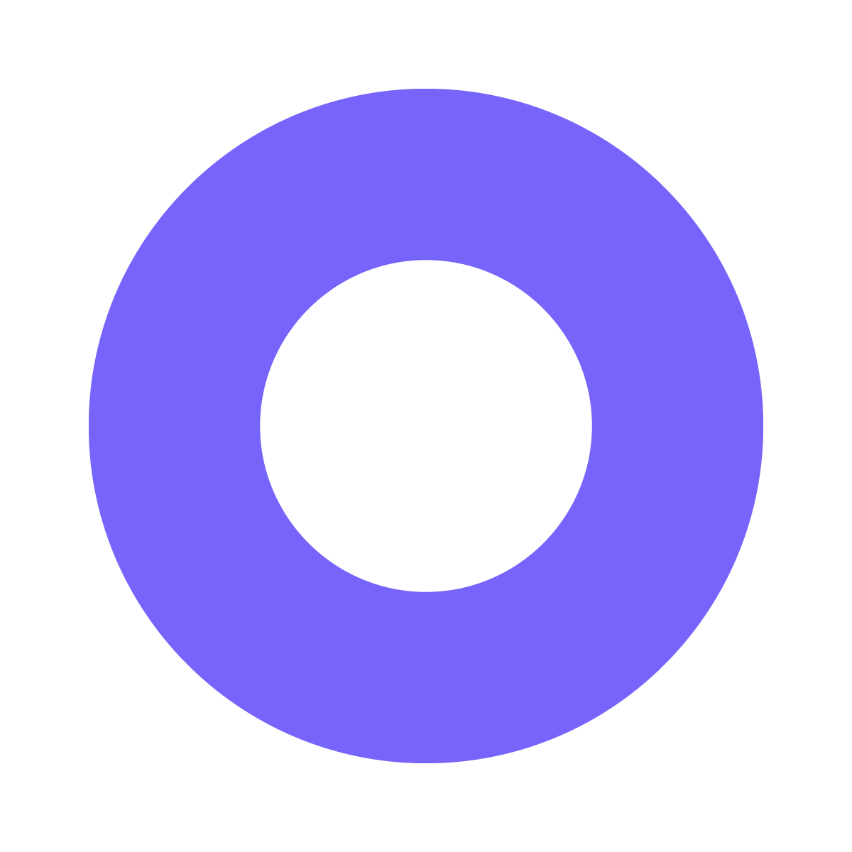 Purple Osano icon on transparent background
