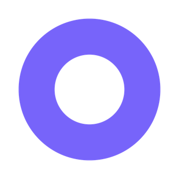 Purple Osano icon on transparent background