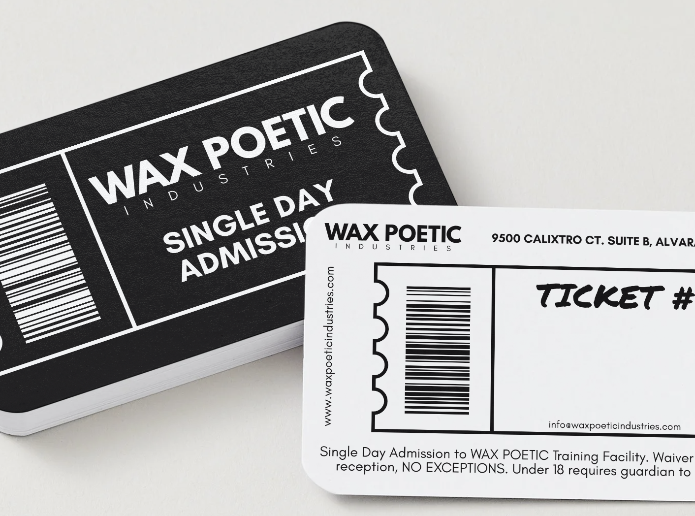 8-PACK OF ADMISSION TICKETS TO WAX POETIC