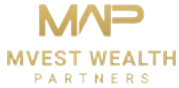 The logo for mvest wealth partners is a gold logo on a white background.