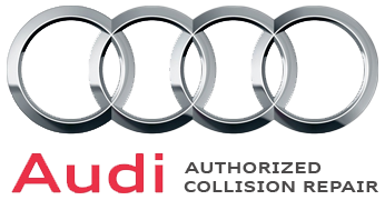 Audi logo with the text