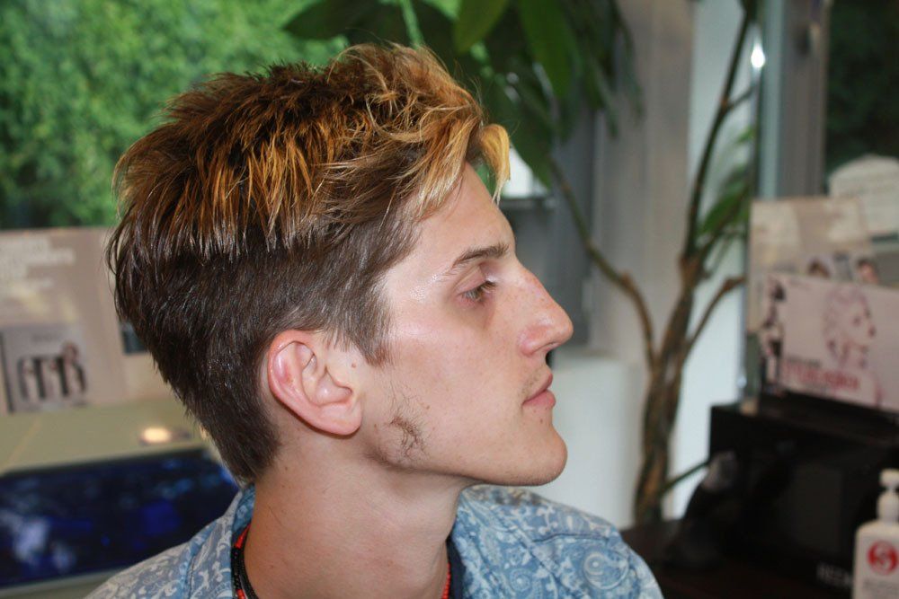 piega su capello corto