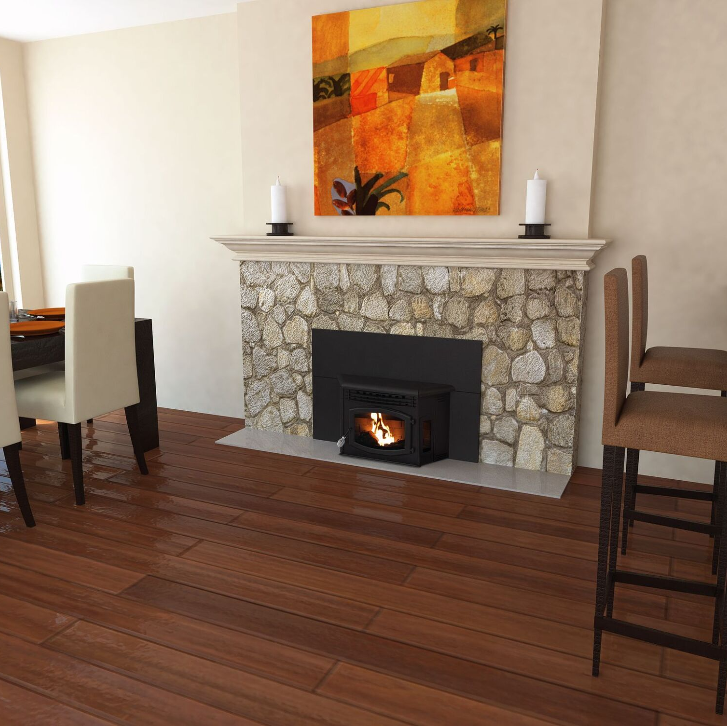 Fireplace — Worcester, MA — Emener Chimney Maintenance Inc.