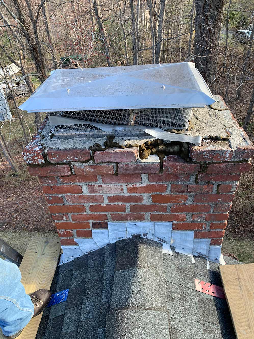 Before The Repair — Worcester, MA — Emener Chimney Maintenance Inc.