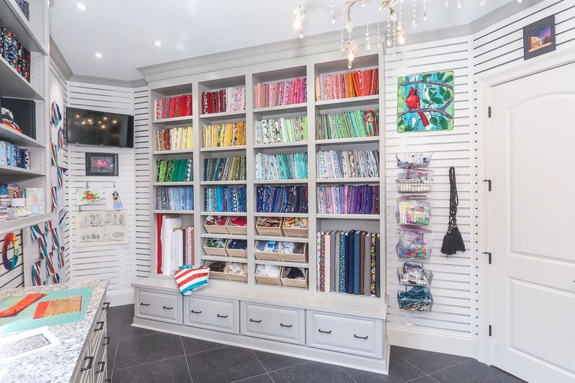 Modern completed commercial interior remodel with clean finishes and warm lighting