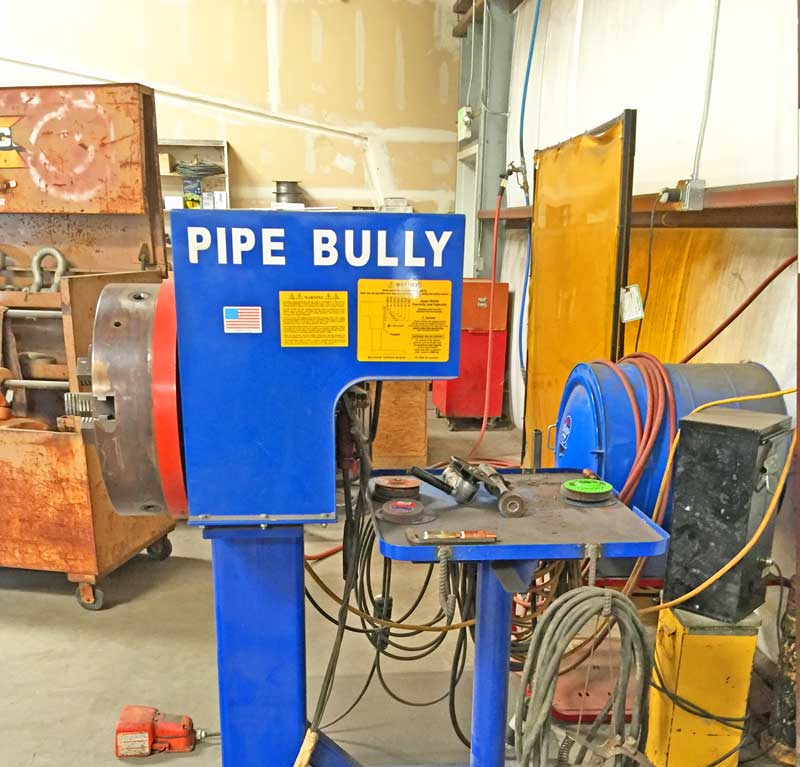 Pipe Bully Pipe Rotator in Production