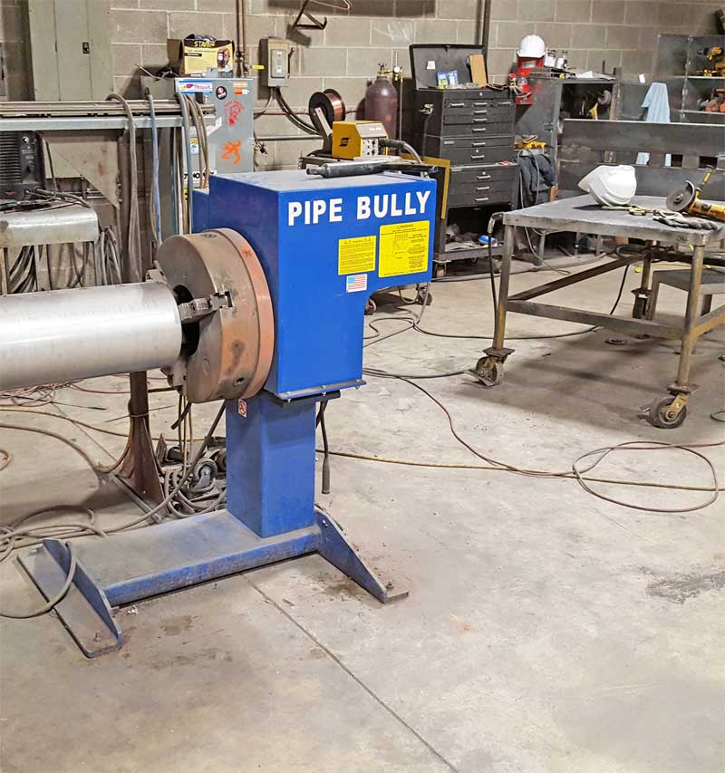 Pipe Bully Pipe Rotator in Production