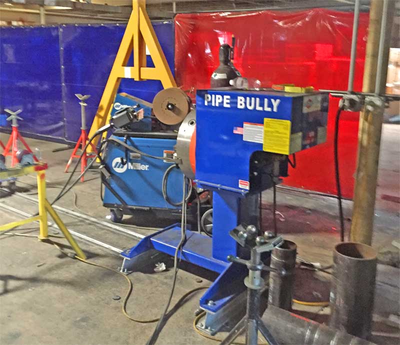 Pipe Bully Pipe Rotator in Production