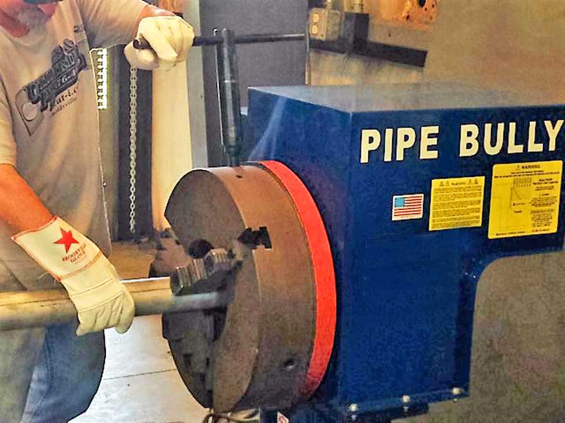 Pipe Bully Pipe Rotator in Production