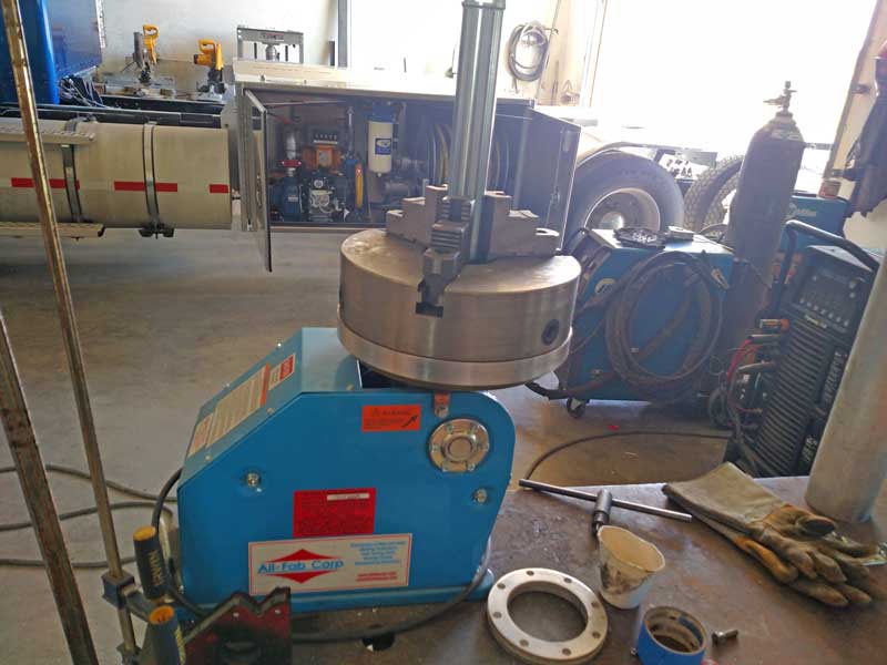 PS-1F Benchtop Welding Positioner in Production