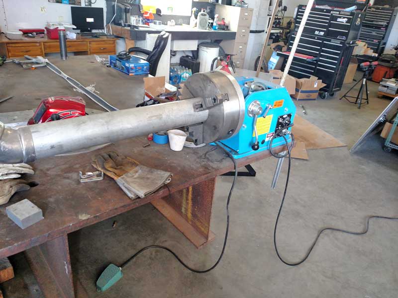 PS-1F Benchtop Welding Positioner in Production