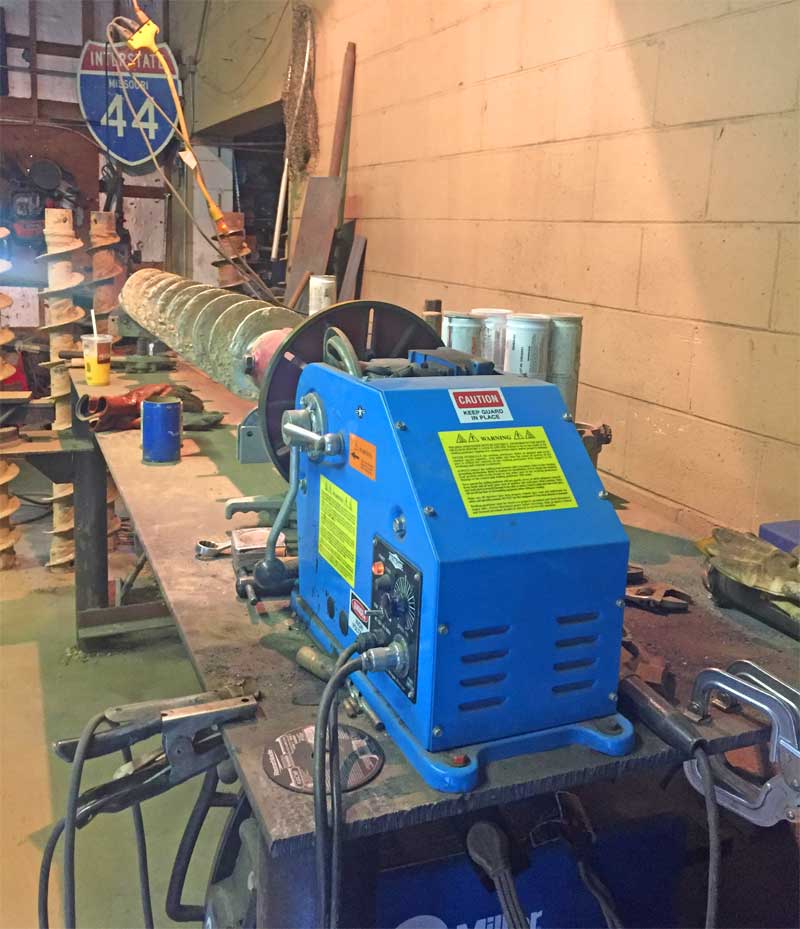 PS-1F Benchtop Welding Positioner in Production
