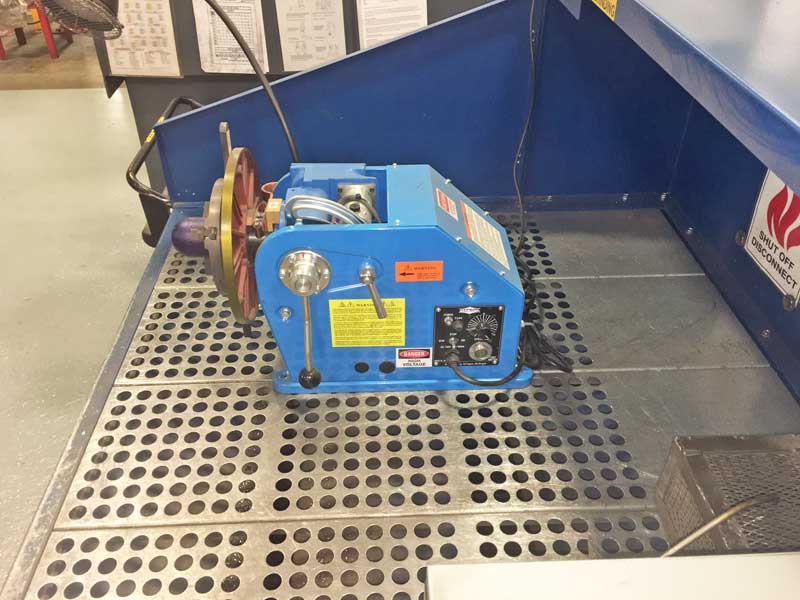 PS-1F Benchtop Welding Positioner in Production