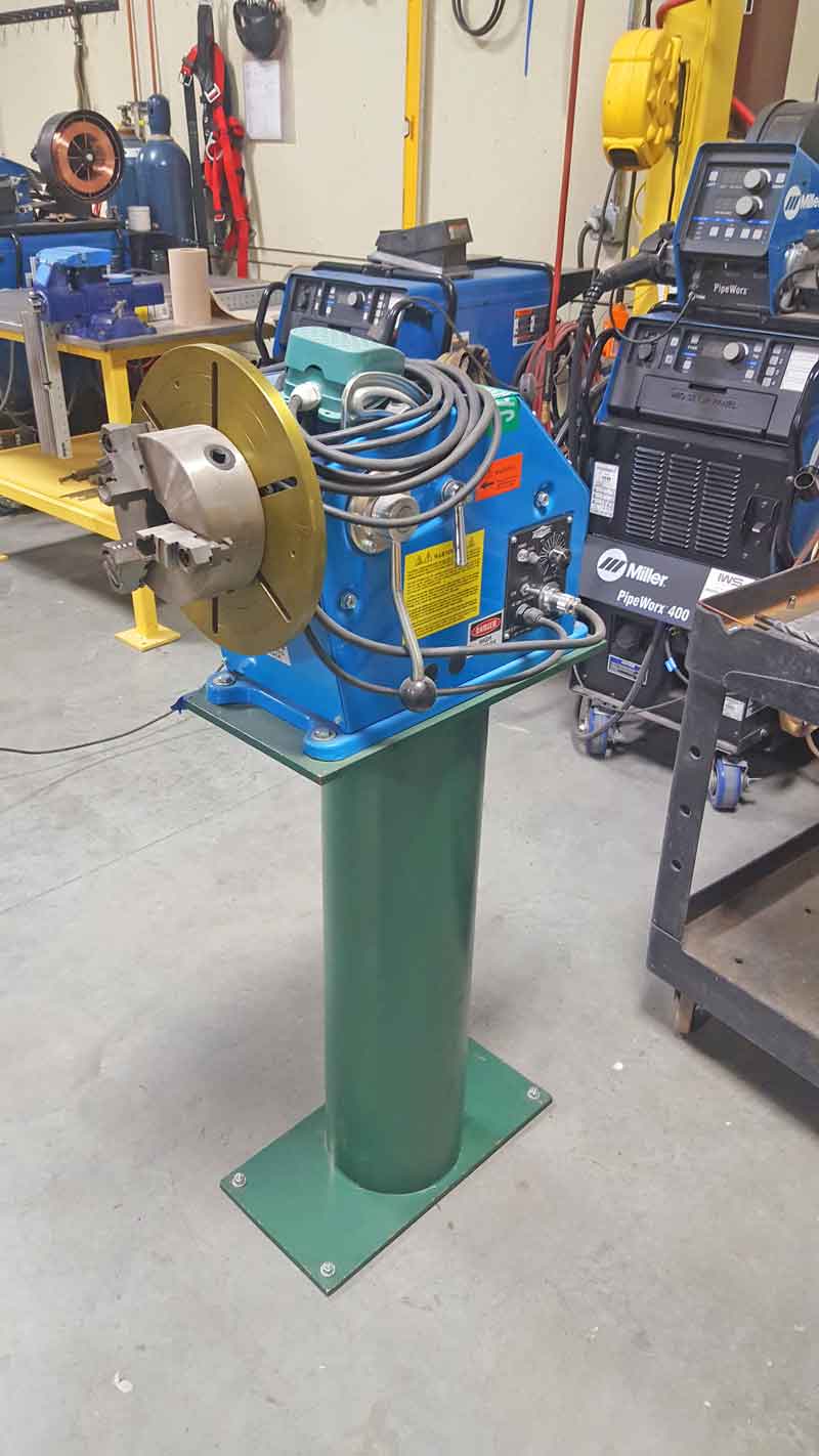 PS-1F Benchtop Welding Positioner in Production