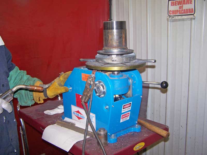 PS-1F Benchtop Welding Positioner in Production