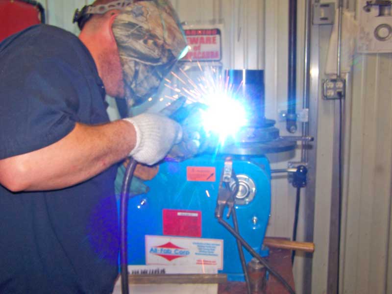 PS-1F Benchtop Welding Positioner in Production