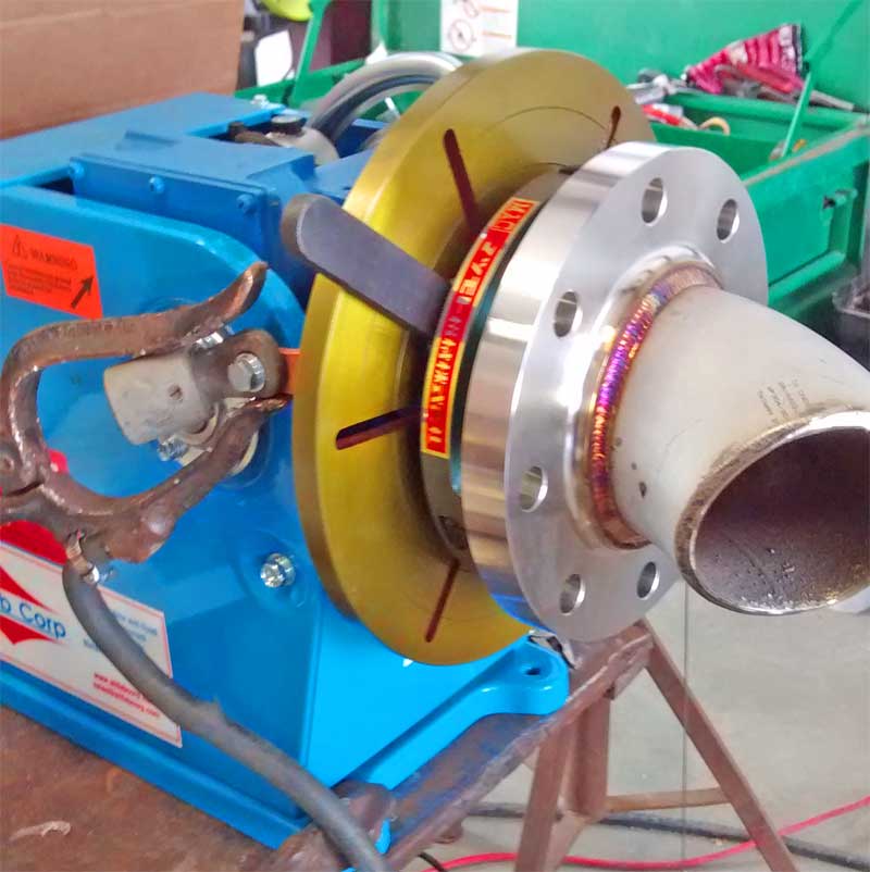 PS-1F Benchtop Welding Positioner in Production