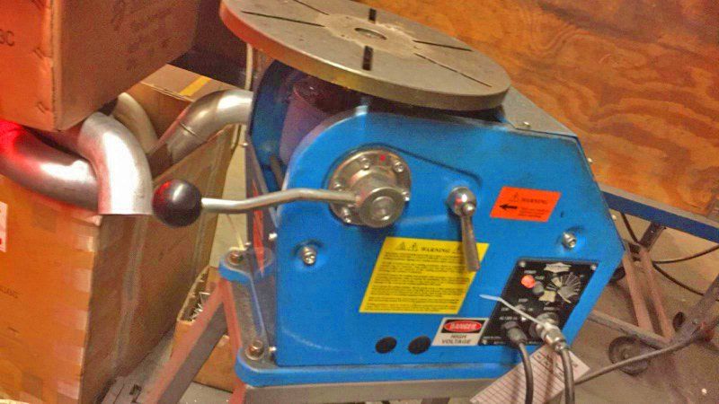 PS-1F Benchtop Welding Positioner in Production