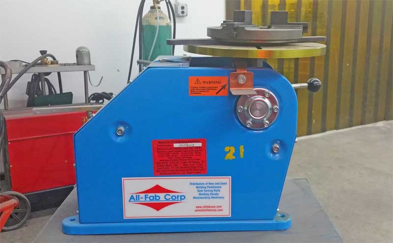 PS-1F Benchtop Welding Positioner in Production