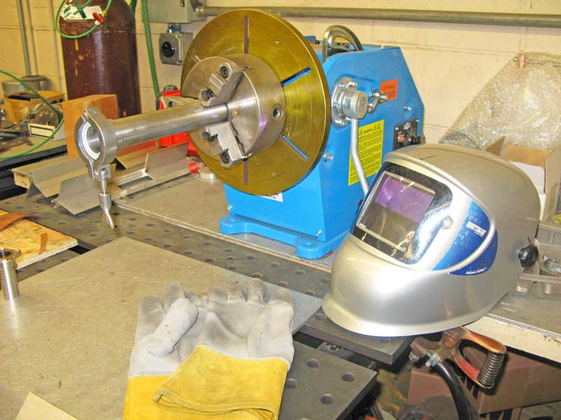 PS-1F Benchtop Welding Positioner in Production