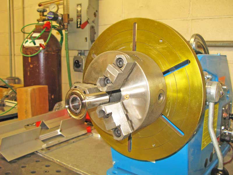 PS-1F Benchtop Welding Positioner in Production