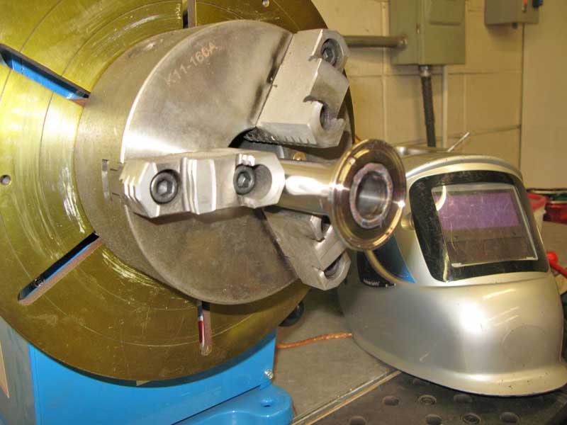 PS-1F Benchtop Welding Positioner in Production