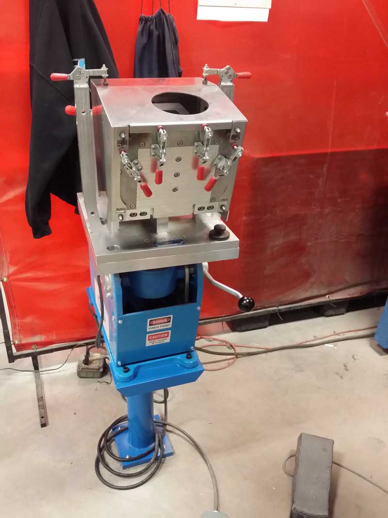 PS-1F Benchtop Welding Positioner in Production