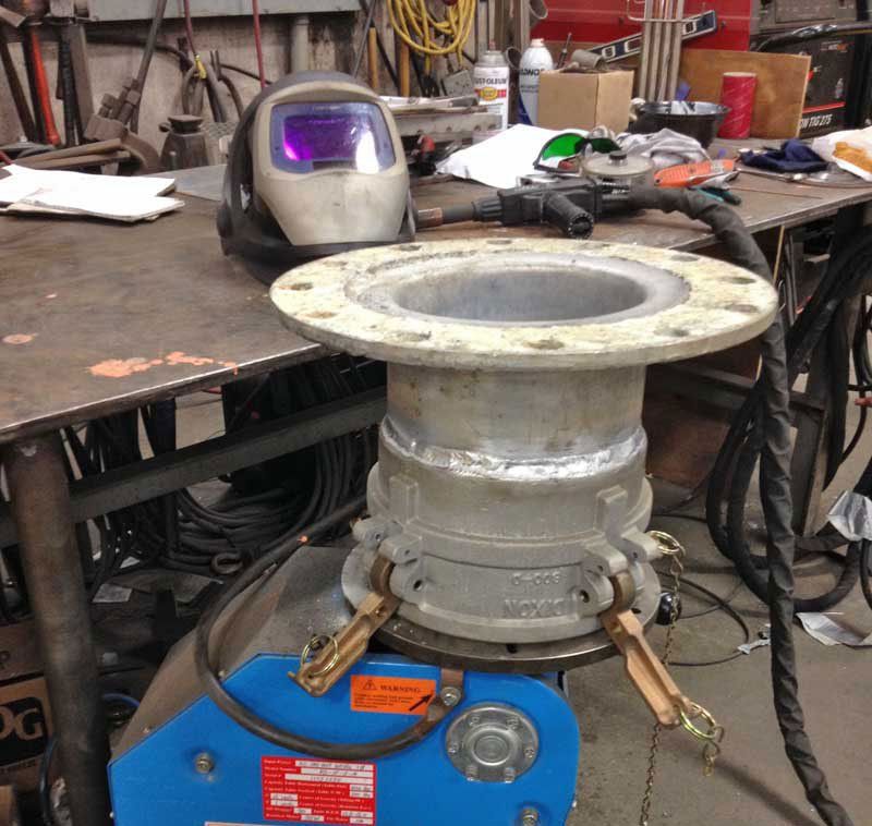 PS-1F Benchtop Welding Positioner in Production