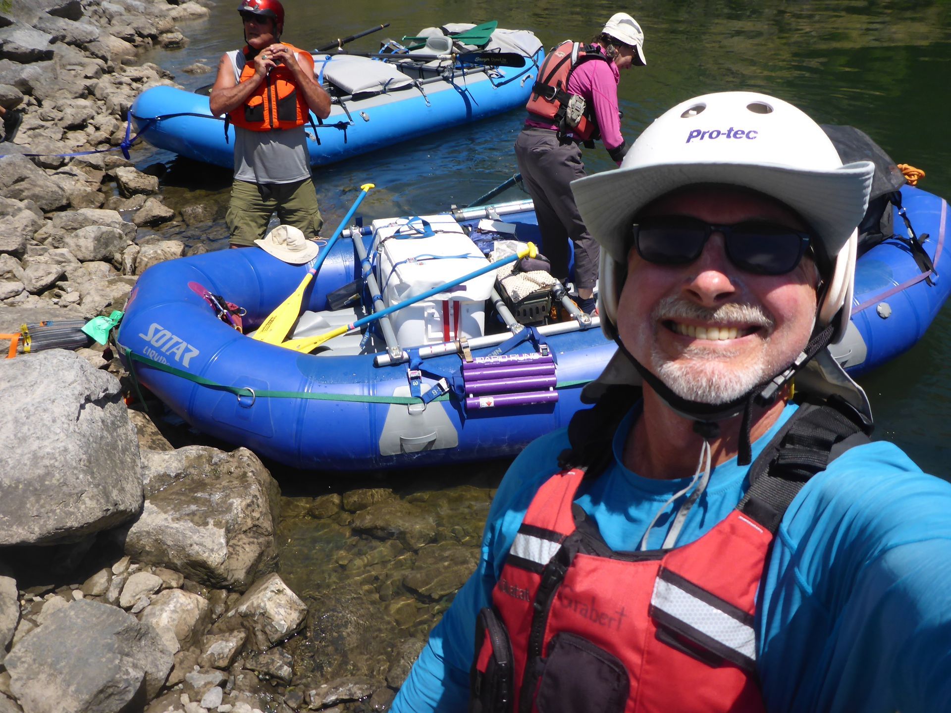 Rafting in Hell's Canyon on the Snake River between Oregon and Idaho