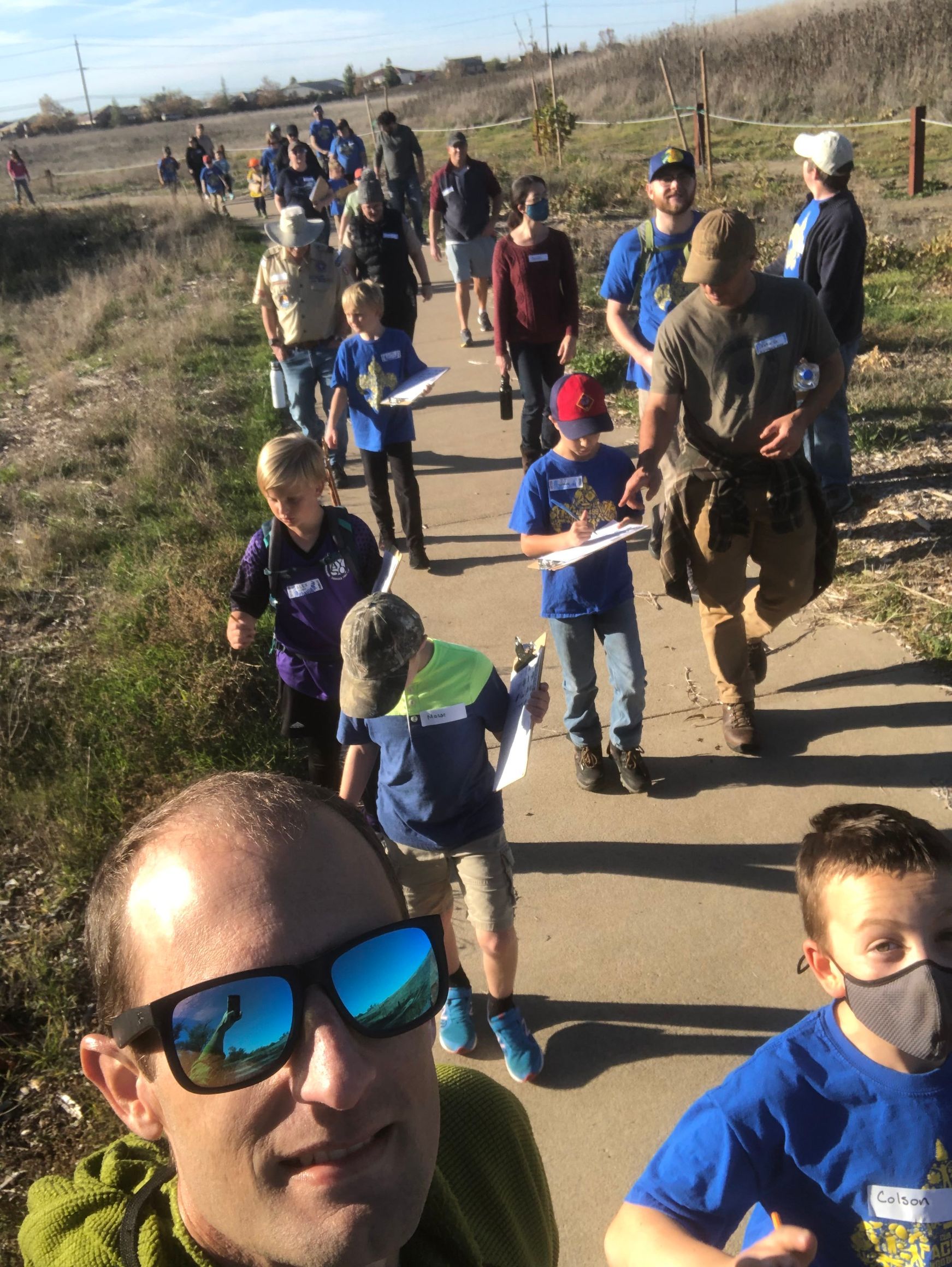 Cub Scouts at Woodland Regional Park Preserve