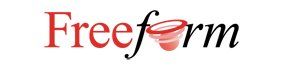 The word freeform is written in red on a white background.