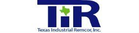 A blue and white logo for texas industrial remcor inc.