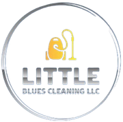 A logo for little blues cleaning llc is shown