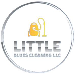 A logo for little blues cleaning llc is shown