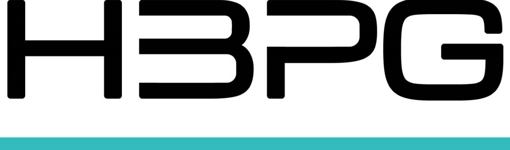 H3PG, a black text logo on a light blue background.